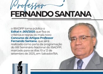 Inscrições abertas para o concurso de artigos Professor Fernando Santana
